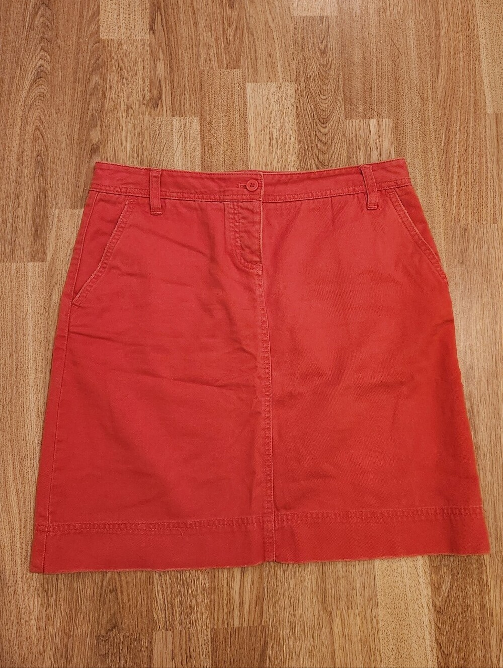 Vintage J. Crew Utility Skirt Orange 4